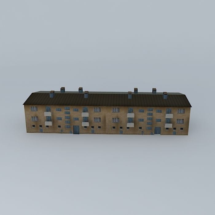 Caprag older residential building Free 3D model_2