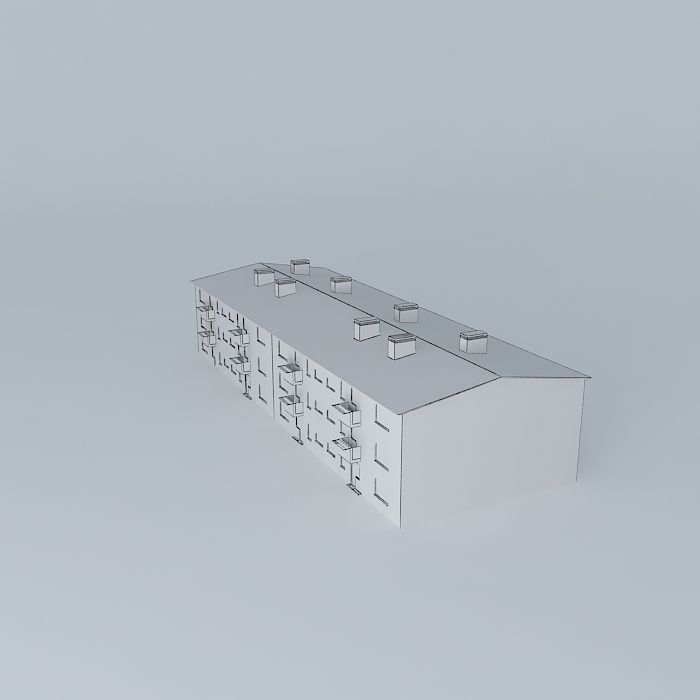 Caprag older residential building Free 3D model_3