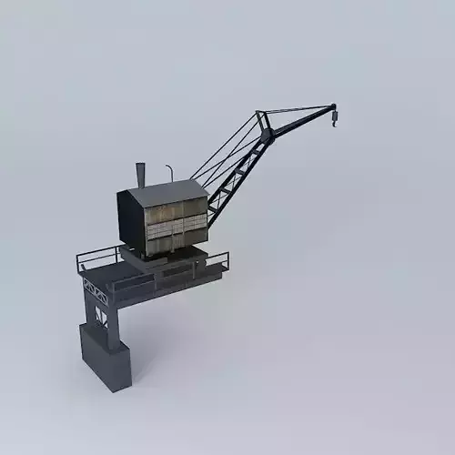 Steam-Powered Riverboat Harbor Crane