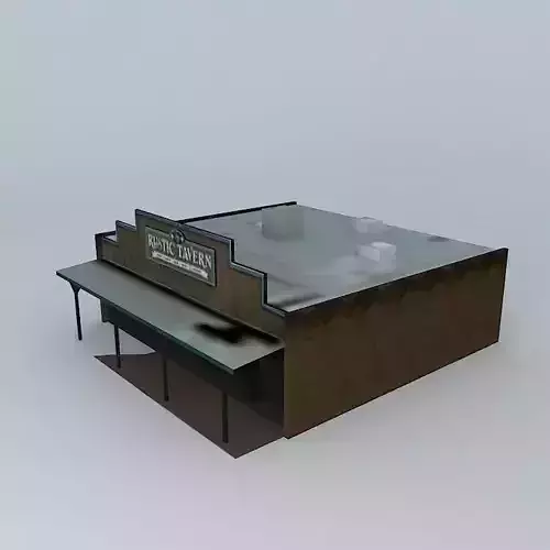 Victorville Rustic Tavern Wild West Style Low-poly 3D model