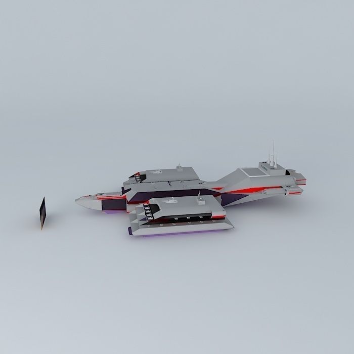 M16 XBC Proximus II cruiser class Europe VI Free 3D model_2