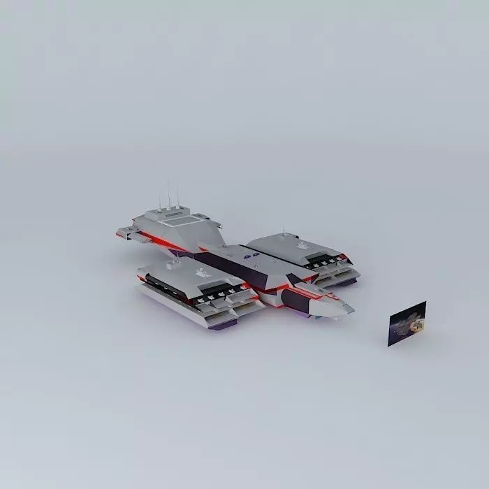 M16 XBC Proximus II cruiser class Europe VI Free 3D model_0