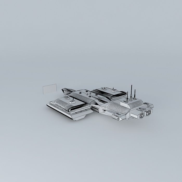 M16 XBC Proximus II cruiser class Europe VI Free 3D model_4