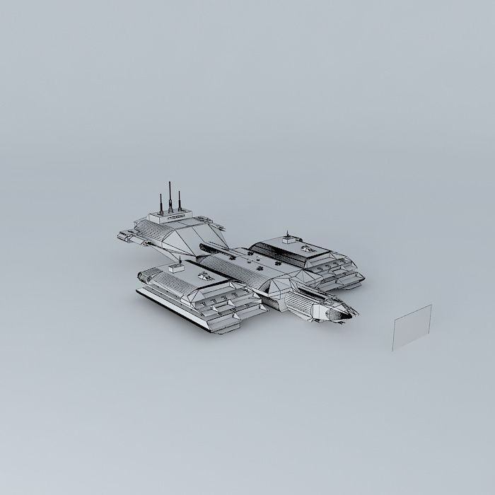 M16 XBC Proximus II cruiser class Europe VI Free 3D model_3