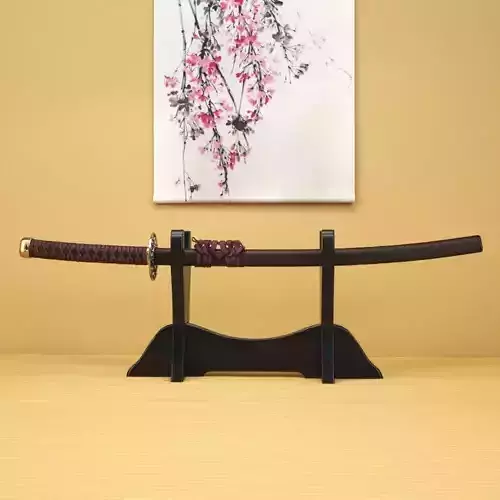 Japanese Katana - High Poly