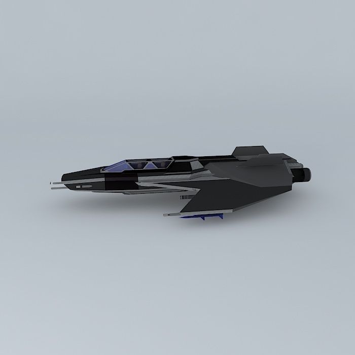 XF402 Spacefox Assault space fighter class Free 3D model_2