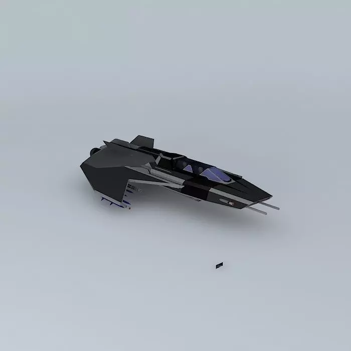 XF402 Spacefox Assault space fighter class Free 3D model_0