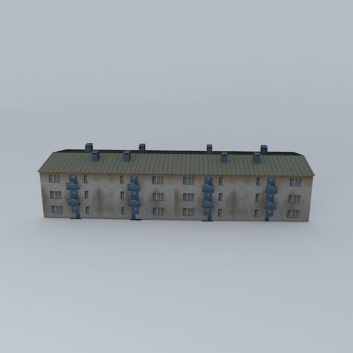Caprag older residential building Free 3D model_2