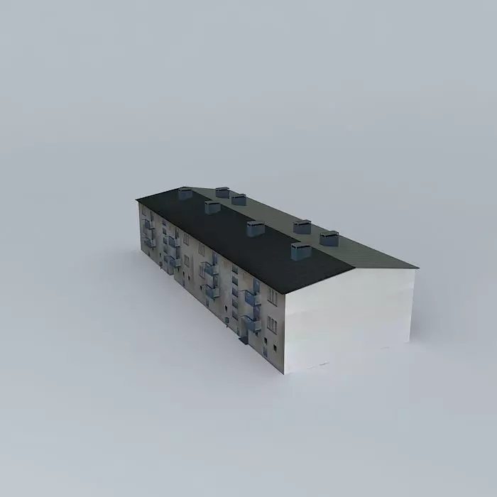 Caprag older residential building Free 3D model_0