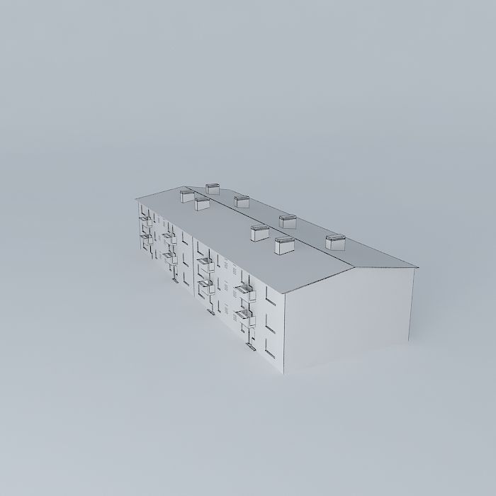 Caprag older residential building Free 3D model_4