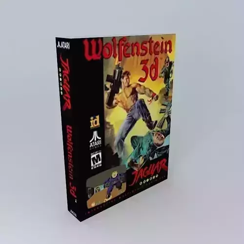 Atari Jaguar Wolfenstein 3D Boxed Game NTSC Version 3D model