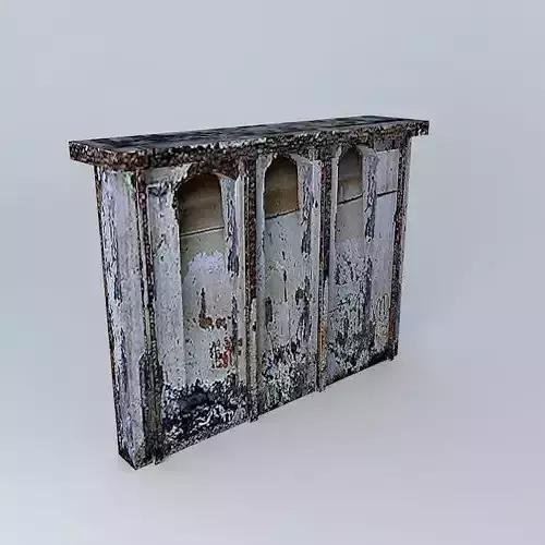 Wall Segment Trashy Alley 3D model