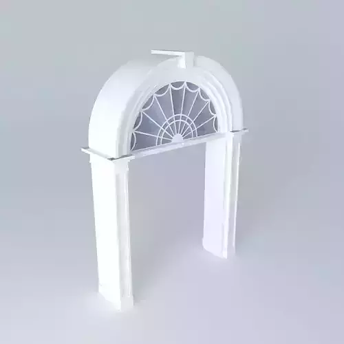Archway with Glass Window