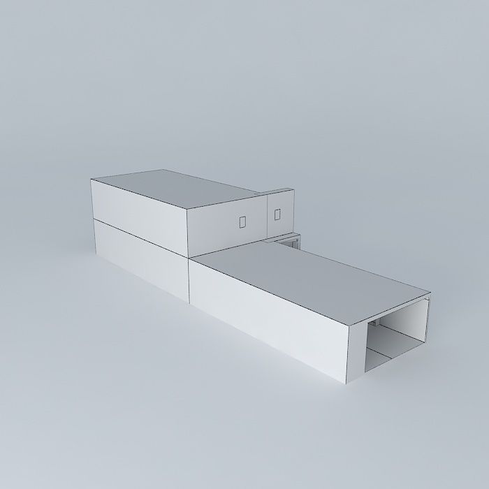 Silent Hill Abandoned corridor Door Segment 3D model_4