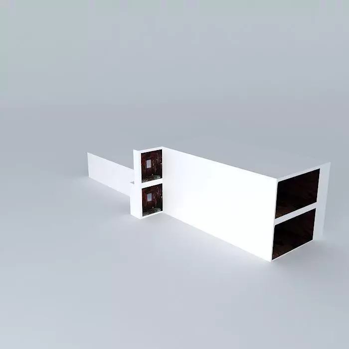 Silent Hill Abandoned corridor Door Segment 3D model_0