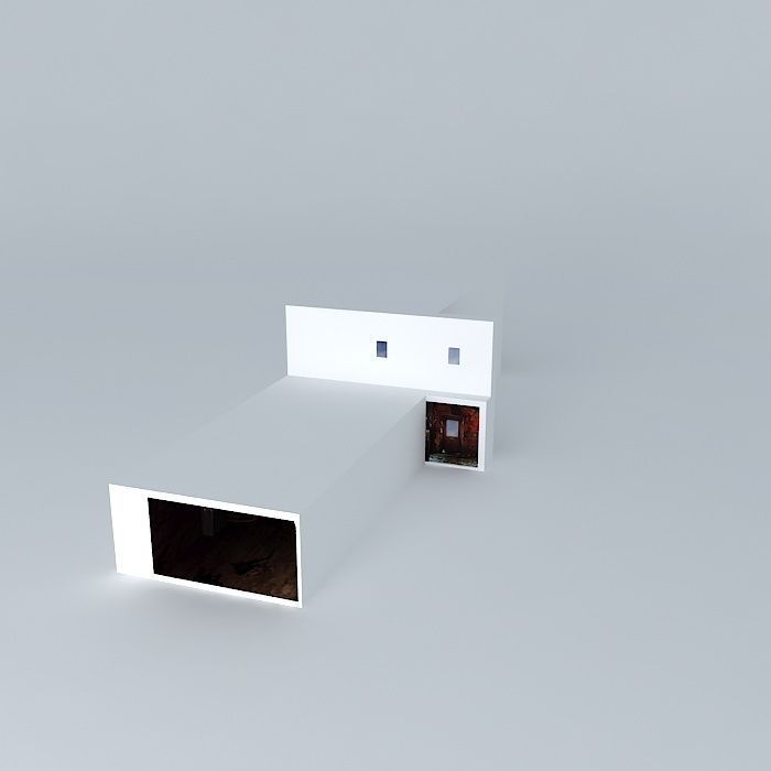 Silent Hill Abandoned corridor Door Segment 3D model_1