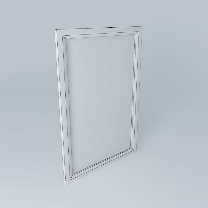 Empty Picture Frame 3D model_3