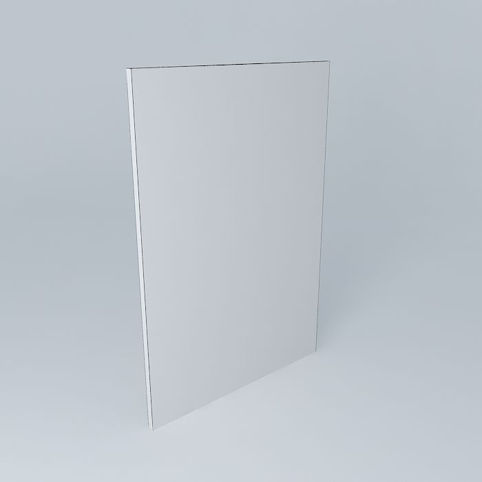 Empty Picture Frame 3D model_4