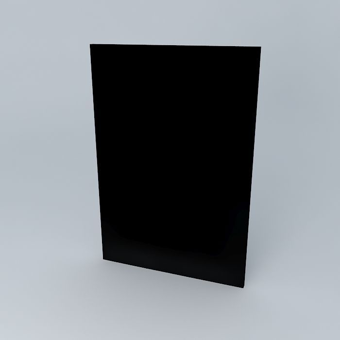 Empty Picture Frame 3D model_1
