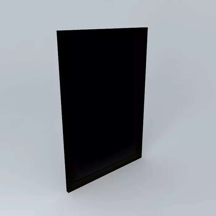 Empty Picture Frame 3D model_0