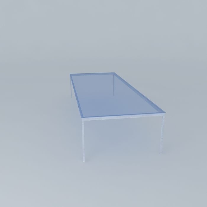 Glass Coffee Table 3D model_2