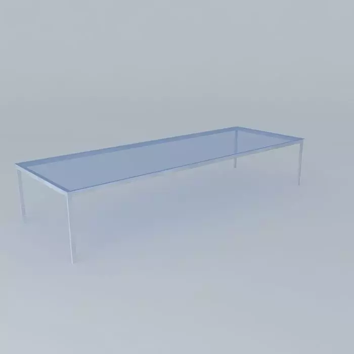 Glass Coffee Table 3D model_0