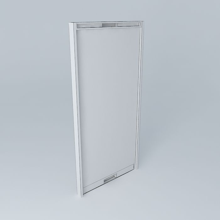 Metal Door Roller Shutter 3D model_3