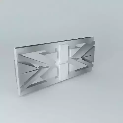 UK Metal Flagged Wall Segment