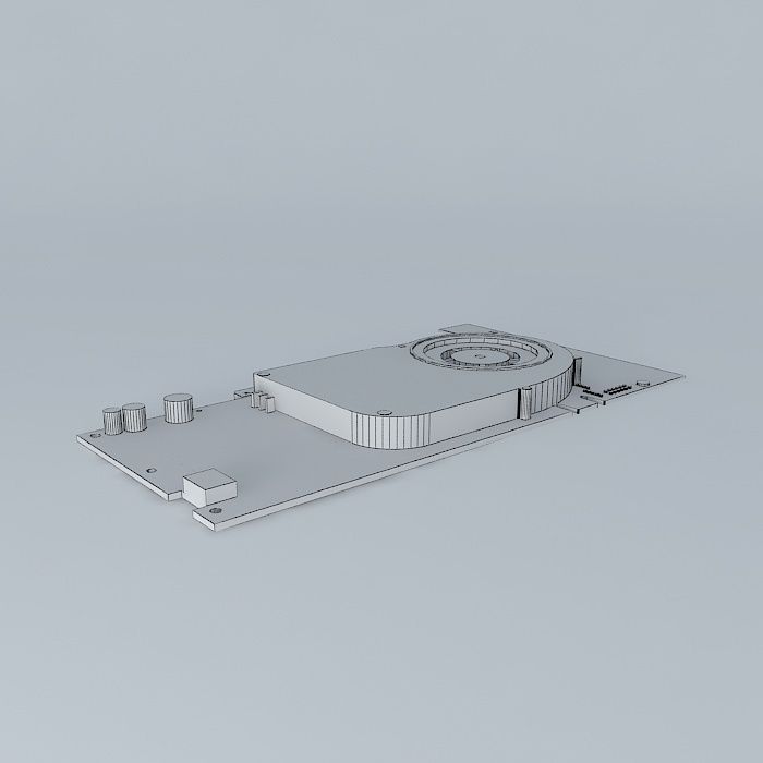 nVidia GeForce 6 Series Graphics Card 3D model_4