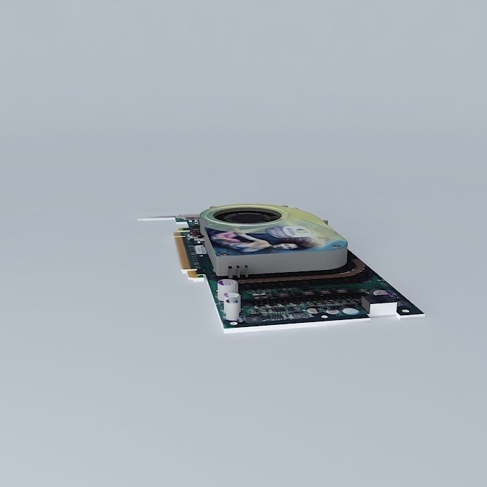 nVidia GeForce 6 Series Graphics Card 3D model_2