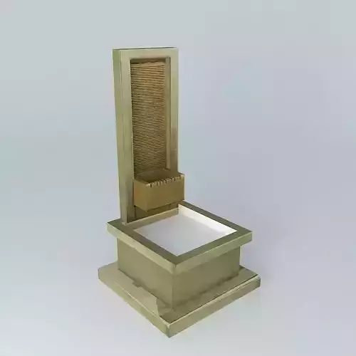 Wall of Water Fountain with Texture