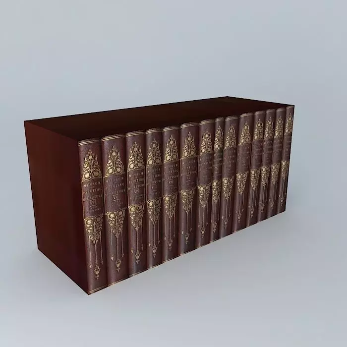 Books - Fill Any Shelf 3D model