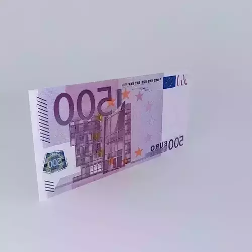 500 Euro Note 3D model