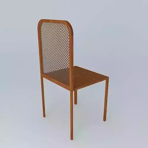 Plain Chair With Netted Back
