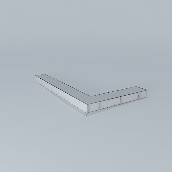 Garages in Meštrović square Free 3D model_4