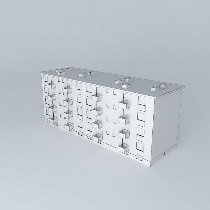 Caprag building Free 3D model_4