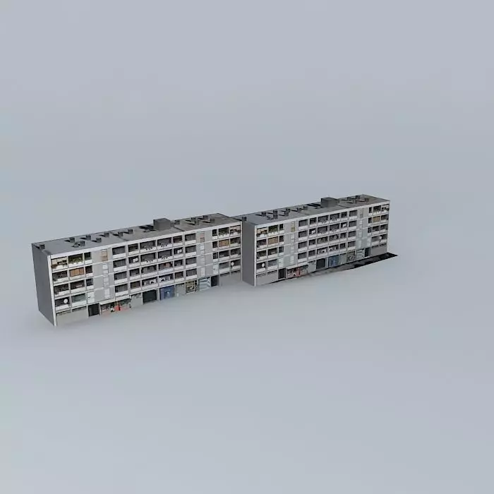 Residential building Free 3D model