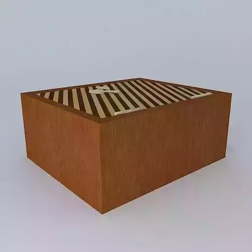 Andalousian Dog Box Low-poly 3D model