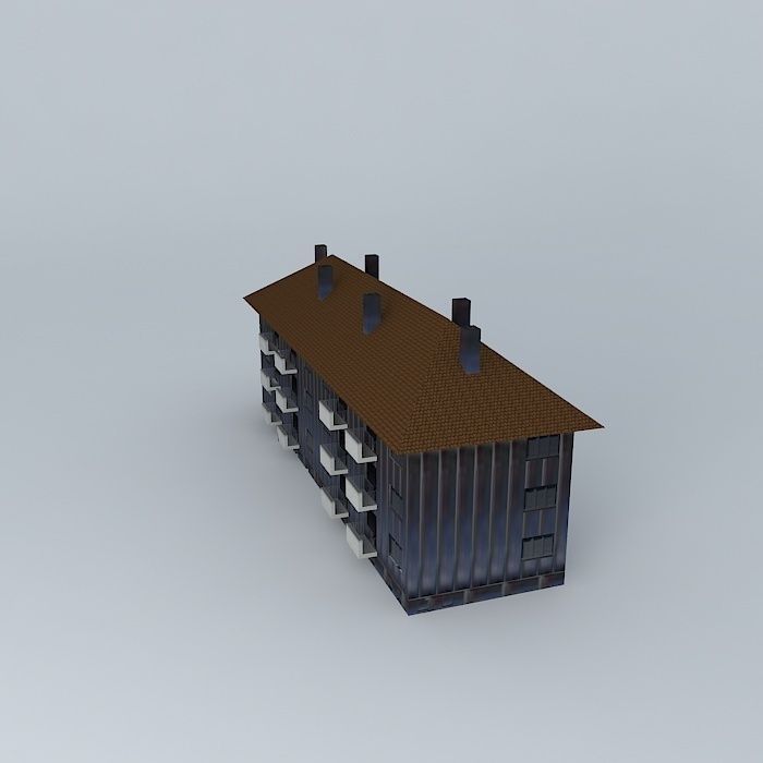 Caprag building Free 3D model_2