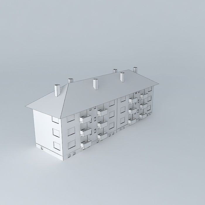 Caprag building Free 3D model_3