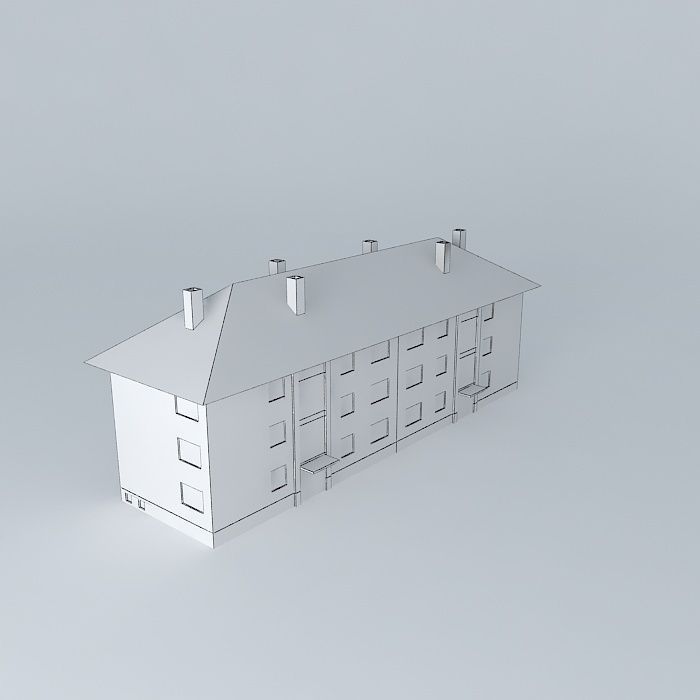 Caprag building Free 3D model_4