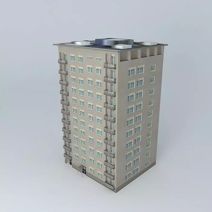 Skyscraper Zibel 1 Free 3D model
