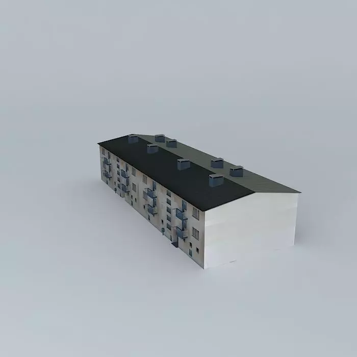 Caprag older residential building Free 3D model