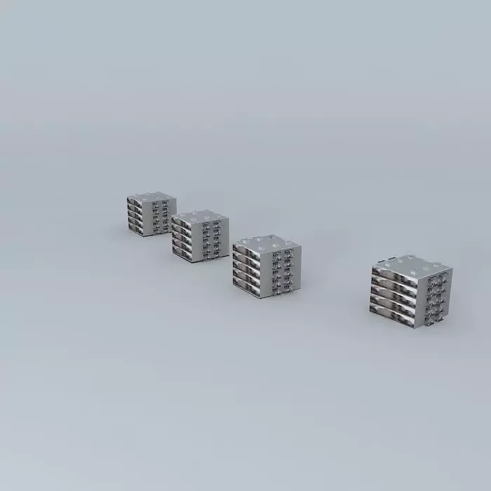 Trg 22 lipnja Sisak 4 zgrade Four buildings Free 3D model