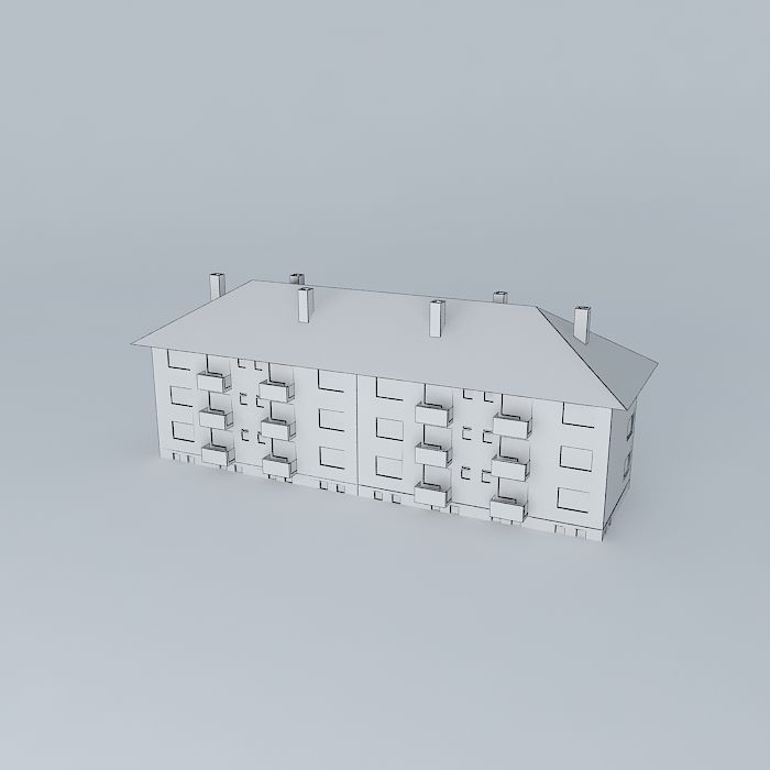 Caprag building Free 3D model_3