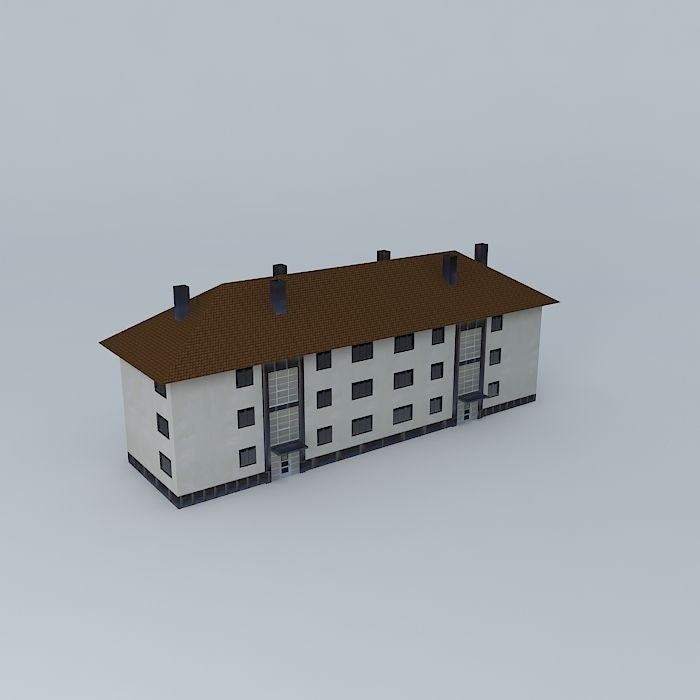 Caprag building Free 3D model_2