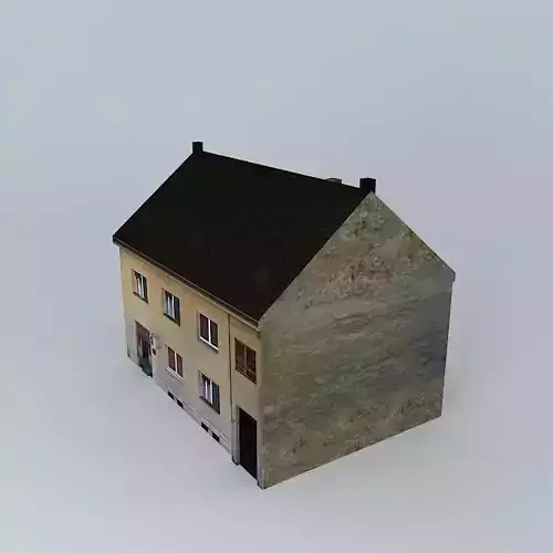 European Style Small Building Low-poly 3D model