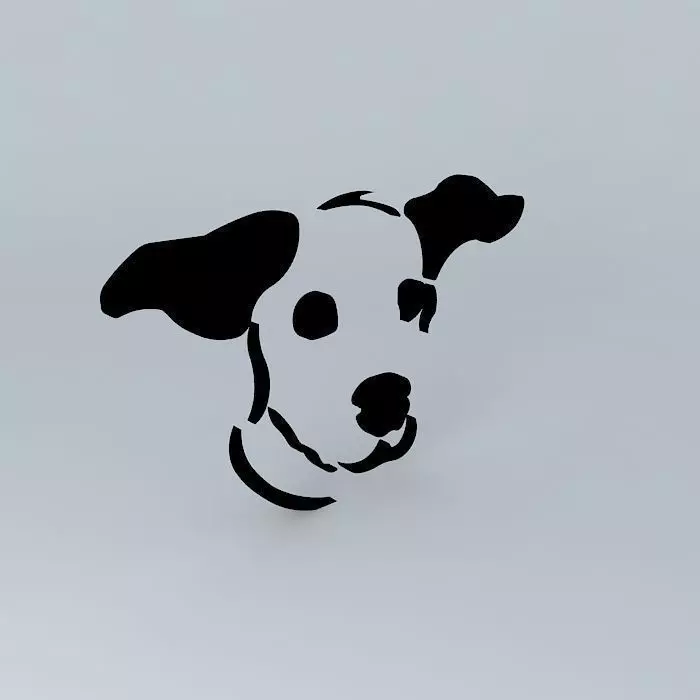 Dogs Trust Logo 3D model_0