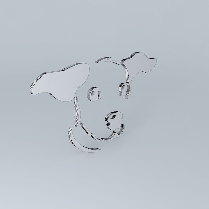 Dogs Trust Logo 3D model_3