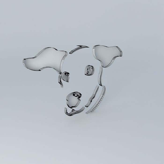 Dogs Trust Logo 3D model_4